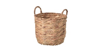 Round Water Hyacinth Laundry Baskets Set