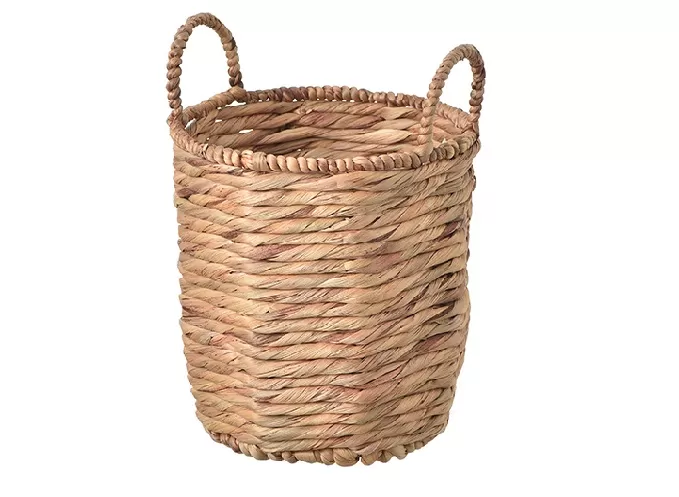 Round Water Hyacinth Laundry Baskets Set