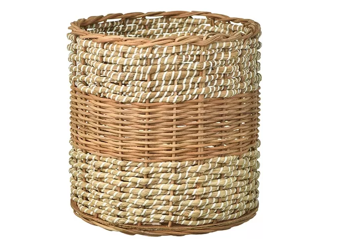 Seagrass And Rattan Plant Decorative Pot