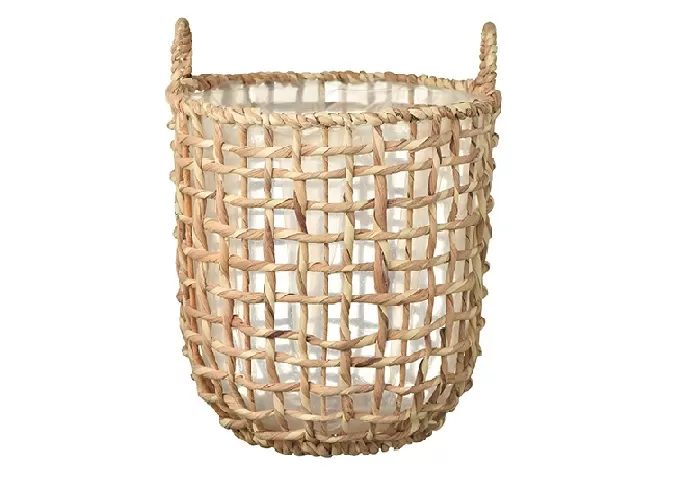 Water Hyacinth Palm Leaf Plant Decorative Basket