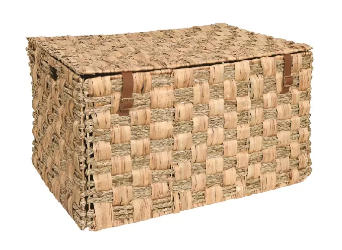 Seagrass Water Hyacinth Woven Storage Trunk