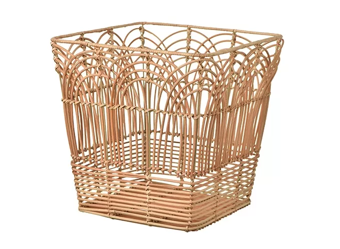 Hand-Woven Rattan Storage Basket