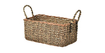 Dark Seagrass Rattan Basket