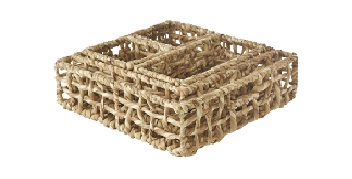 Water Hyacinth Palm Leaves Woven Baskets Set