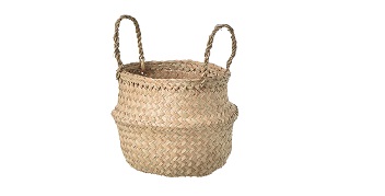 Seagrass Woven Belly Basket