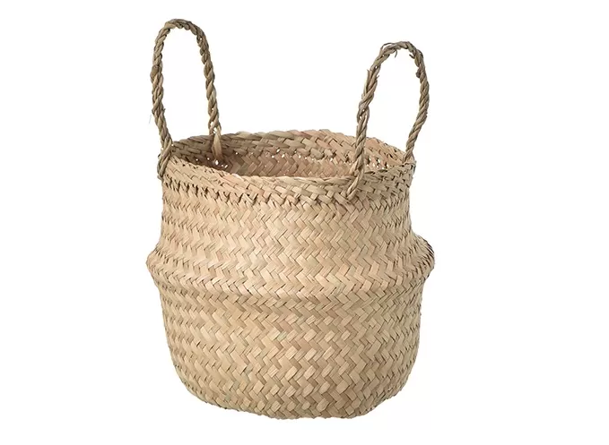 Seagrass Woven Belly Basket