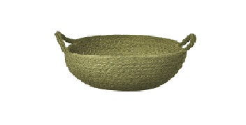 Cotton Rope Woven Storage Basket With Handle