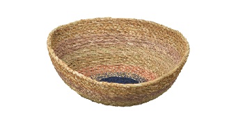 Seagrass Woven Bowl-Shaped Basket