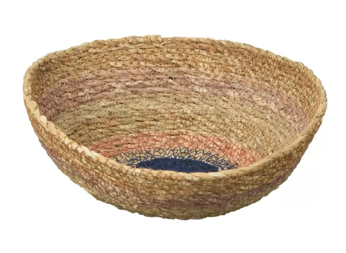 Seagrass Woven Bowl-Shaped Basket