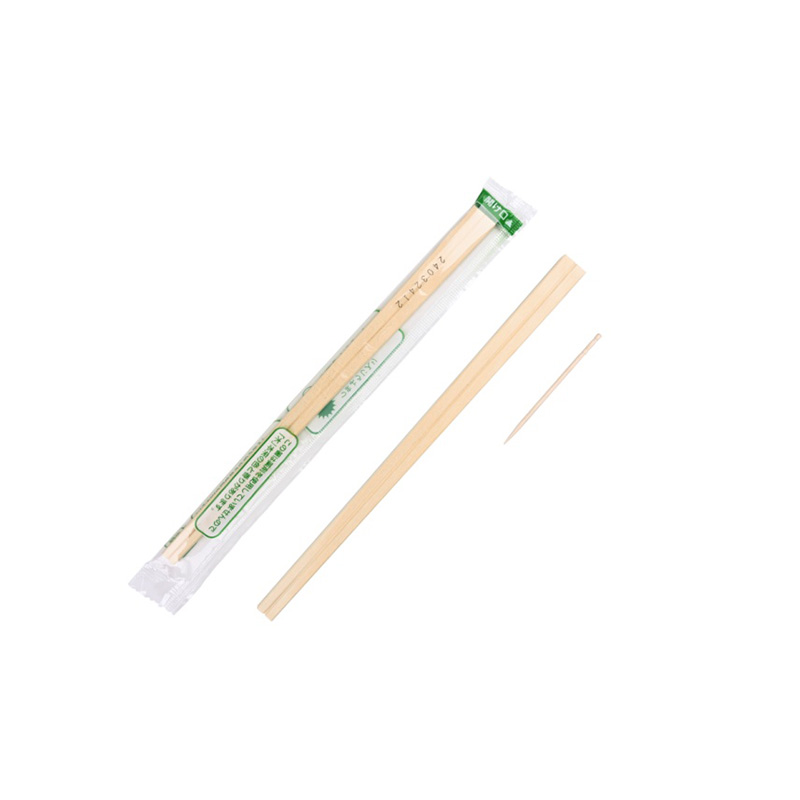 203mm Wooden Chopsticks Individually OPP Wrapped with toothpick